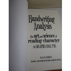 Handwriting Analysis - The Art and Science - M N Bunker